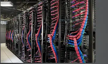 Inside one of the IBM Cloud data centres. (Image source: IBM)