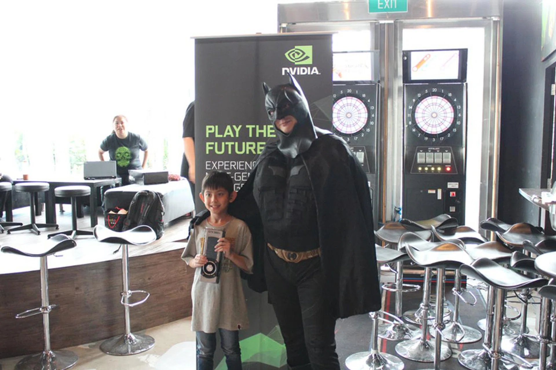 Batman showed up too.