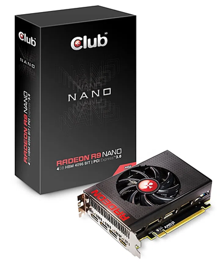 Club 3D Radeon R9 Nano (Image source: Club 3D)
