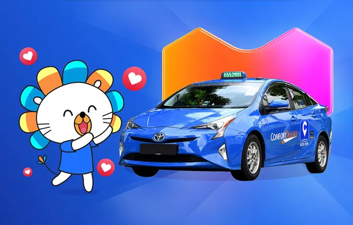 Lazada and ComfortDelGro partnered up for taxi rides within the online retail app.