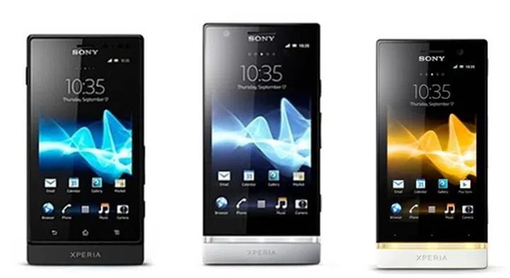 Left to right: Sony Xperia Sola, Xperia P and Xperia U.<br>Image source: Google 