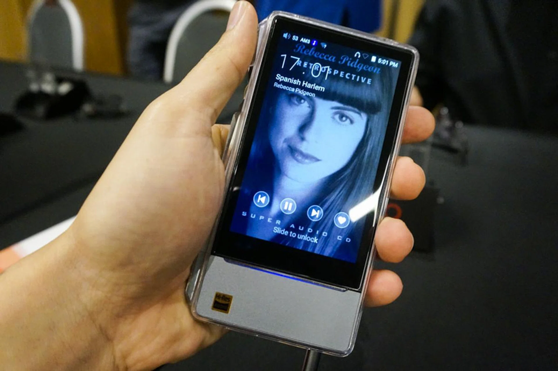 The new X7 certainly fits nicely into your hand.