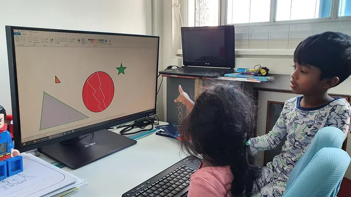 Someone's now a Microsoft Paint pro and is ready to oblige my little dictator.