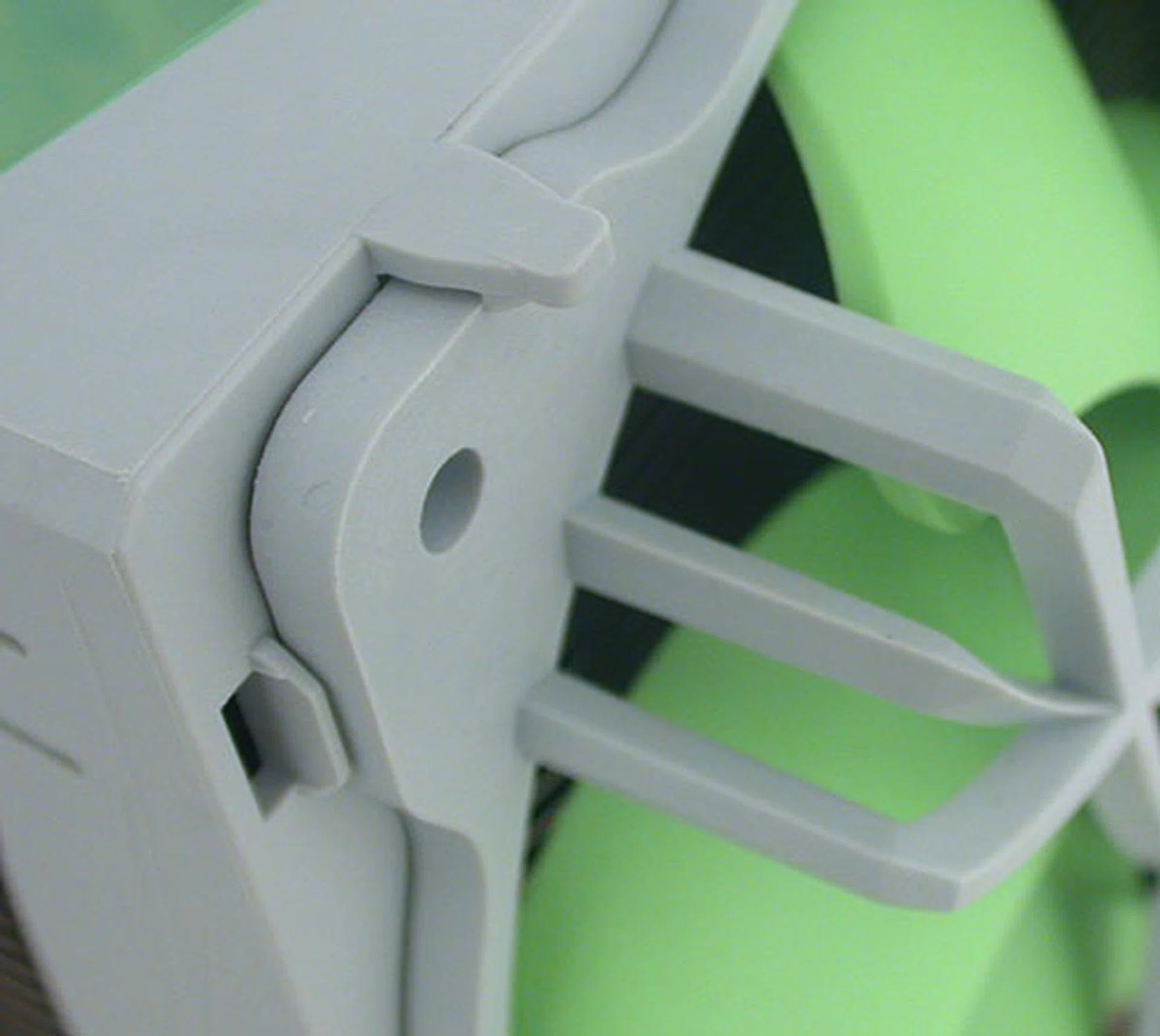 You snap the two fans into place with these plastic 'clips' but they can be a bit stiff initially when we were trying to remove the fans before the installation. 
