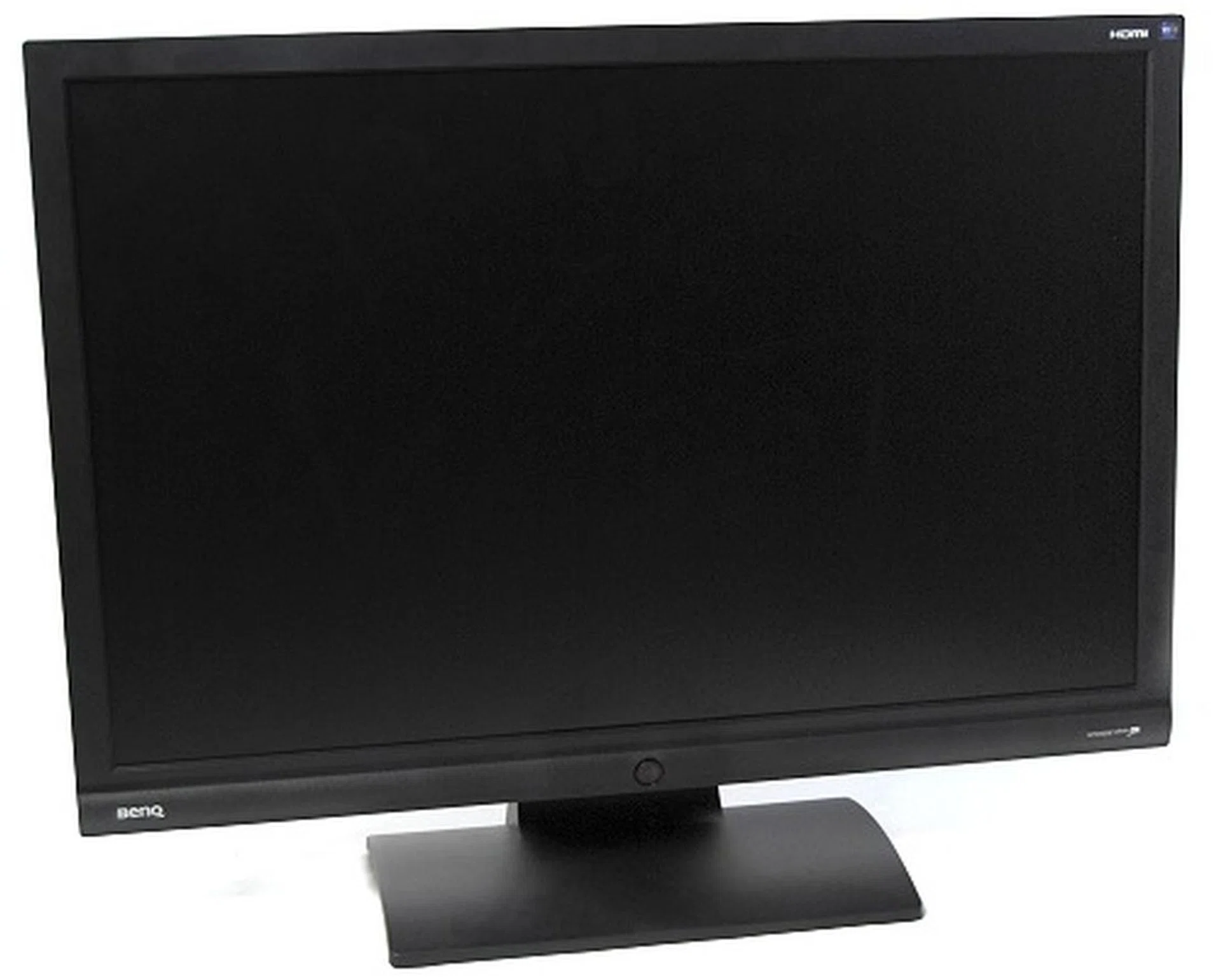 The BenQ G2400W 24-inch LCD monitor as seen from the front.
