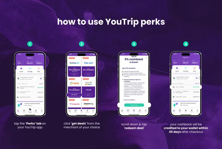 Accessing the Perks tab inside your YouTrip app. Image: YouTrip.