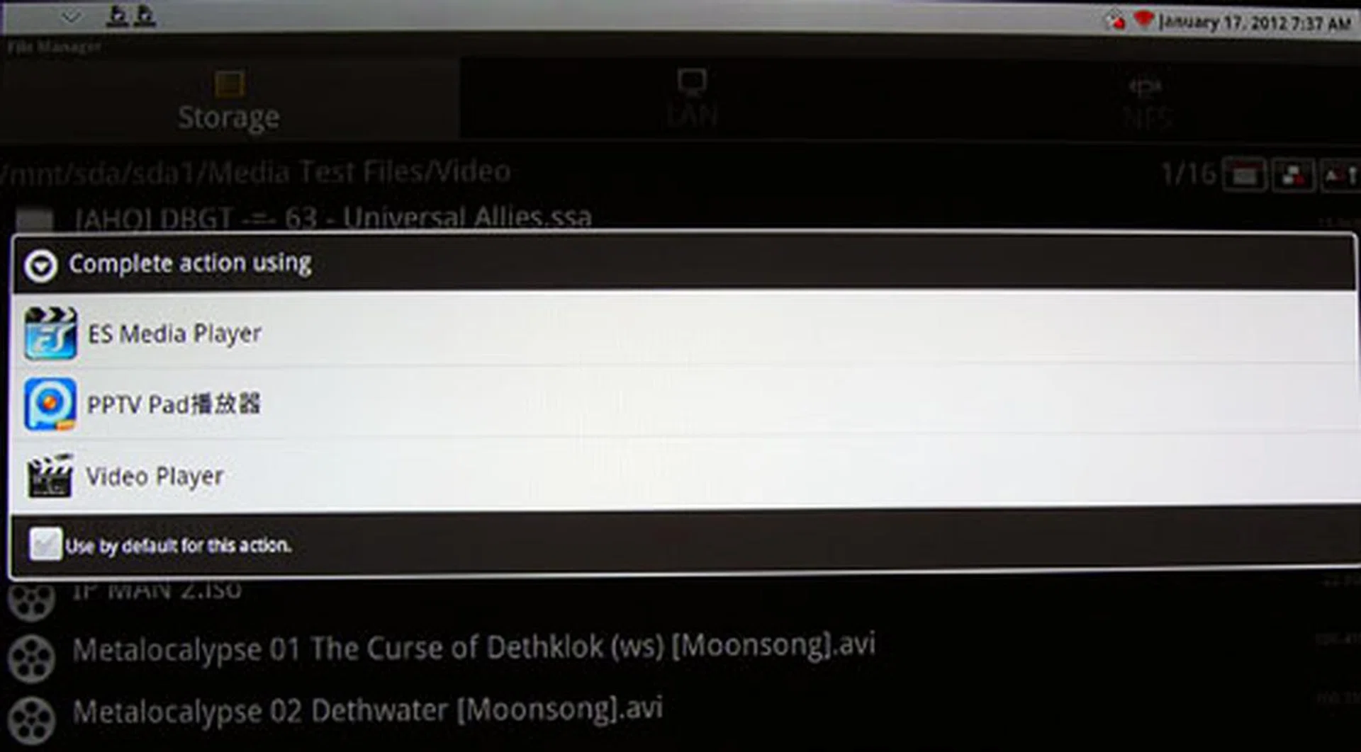The good thing about having Android as the UI is that there is an established ecosystem of apps available, and if you do not like the default media player app, you can always download another. 