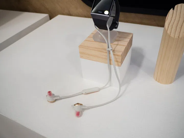 The Flyer is Fitbit’s first wireless headphones.