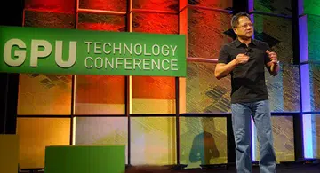 And there he is, NVDIA CEO Jen-Hsun Huang and his opening speech on the only technology conference dedicated to the advancement of GPU technology and also the only developers' conference for programming of GPUs.