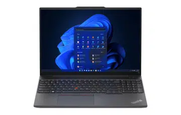 The ThinkPad T16 Gen 2 Storm Grey. Image source: Lenovo.