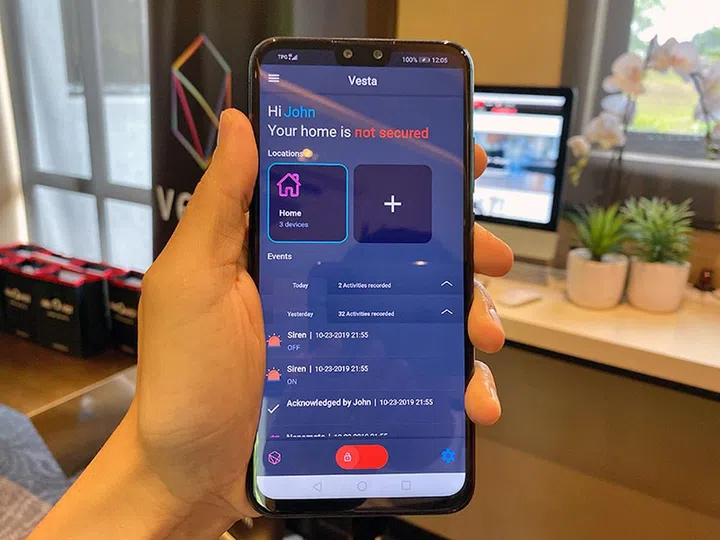 The Vesta mobile app is available for both iOS and Android.