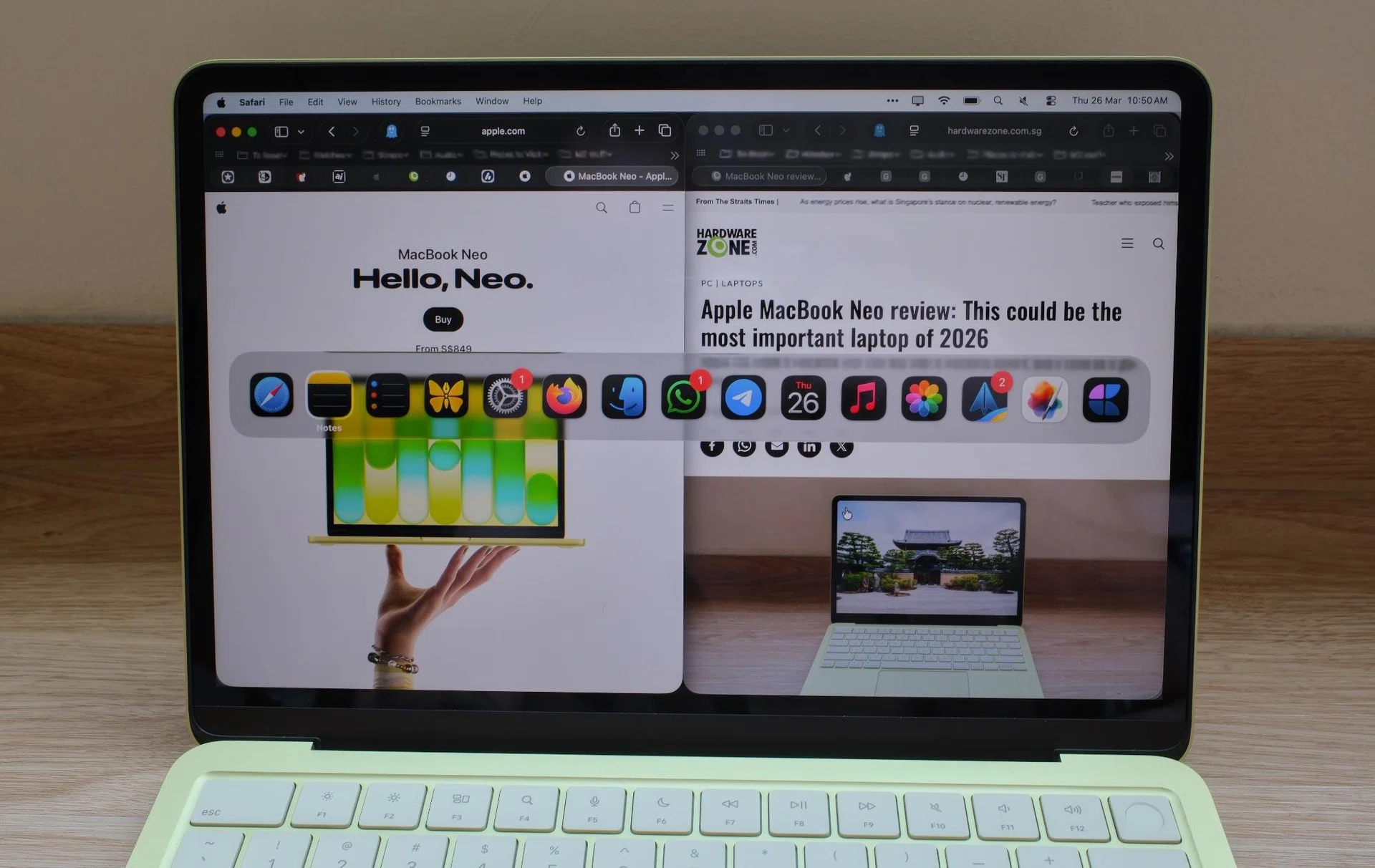 MacBook Neo multitask