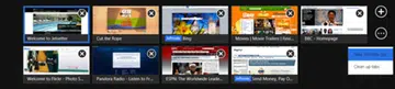 The Tab navigation system for Internet Explorer 10. (Source: Arstechnica)