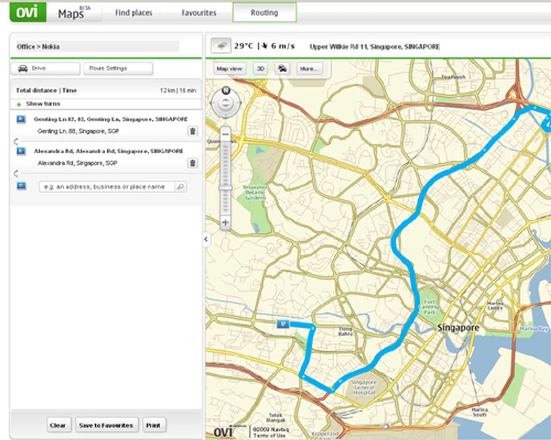 The whole idea of routing on the Ovi Maps site is to provide a seamless integration between the Ovi portal and any Nokia devices capable of supporting the latest Nokia Maps 3.0.