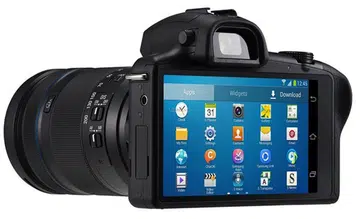 The Samsung Galaxy NX will be an Android-running mirrorless interchangeable lens camera. (Image source: Tinhte.)