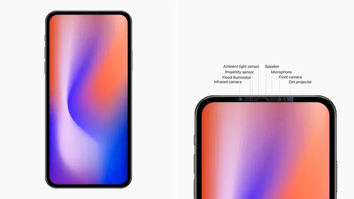 Concept render of the 2020 iPhone. <br>Image source: @BenGeskin