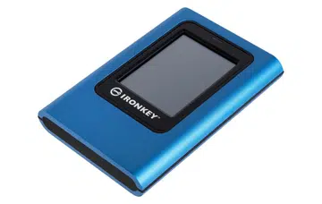 The drive will auto-erase data after 15 failed attempts. Image source: Kingston.