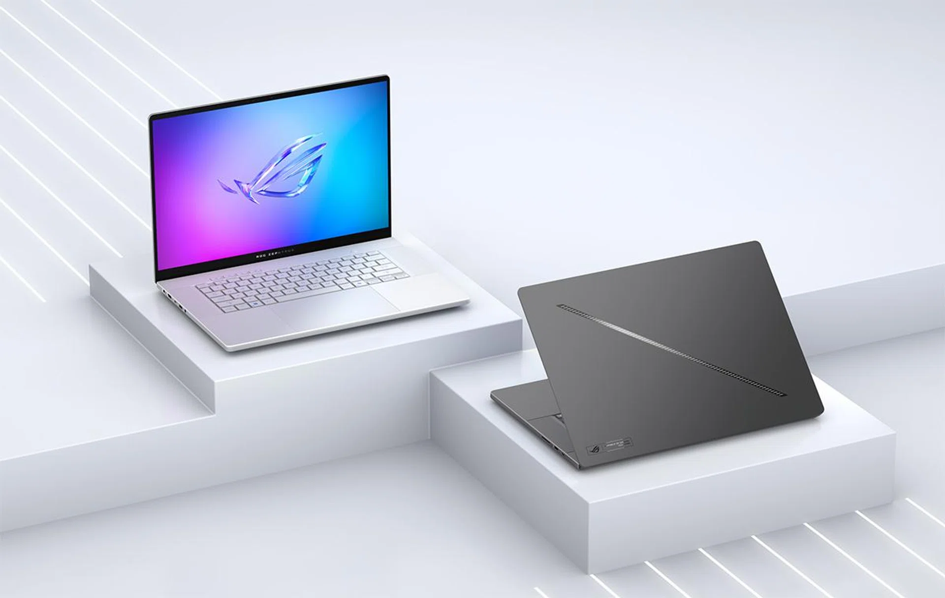 The Zephyrus G14 and G16, which also feature an improved heating solution. (Image source: ASUS)