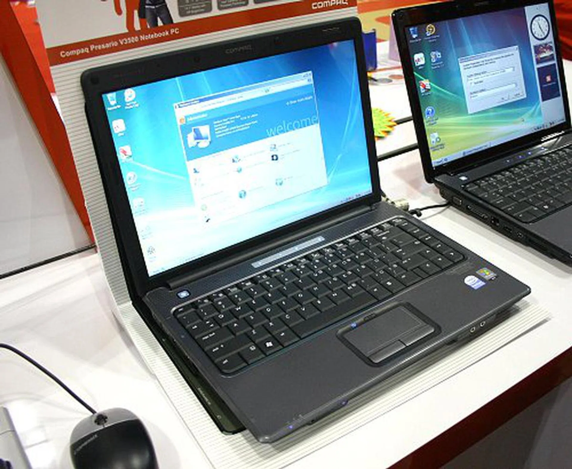  Compaq is offering some great bundle deals for their Presario V3500 series notebooks at Comex. These 14.1-inch business notebooks feature Intel Core 2 Duo T7100-T7300 processors, 1GB RAM, Intel GMA950 graphics, LightScribe Super-Multi Dual Layer DVD rewriters and large HDD sizes from 120GB to 160GB depending on model. Prices start from an affordable S$1799 for the V3505TU and only S$1998 for the V3508TU. With any V3500 series purchase, get a cable modem with 60 days Maxonline FlexiSurf 4000 account plus an HP OfficeJet 4355 AIO printer free, worth S$490 in total.  