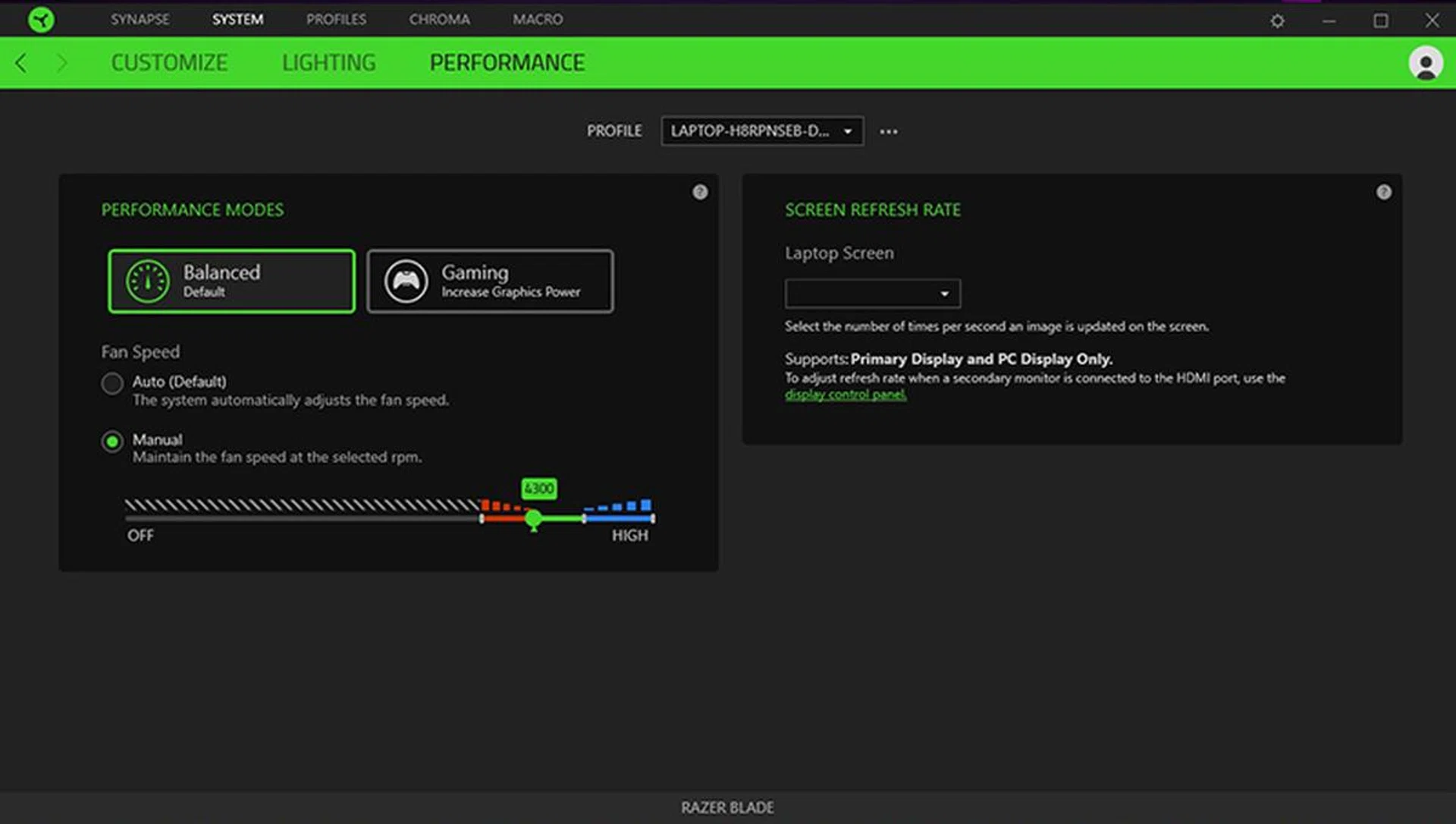 Razer Blade Synapse