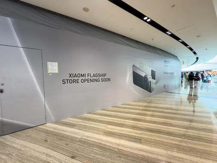 Upcoming Xiaomi Flagship Store at Jewel Changi Airport.