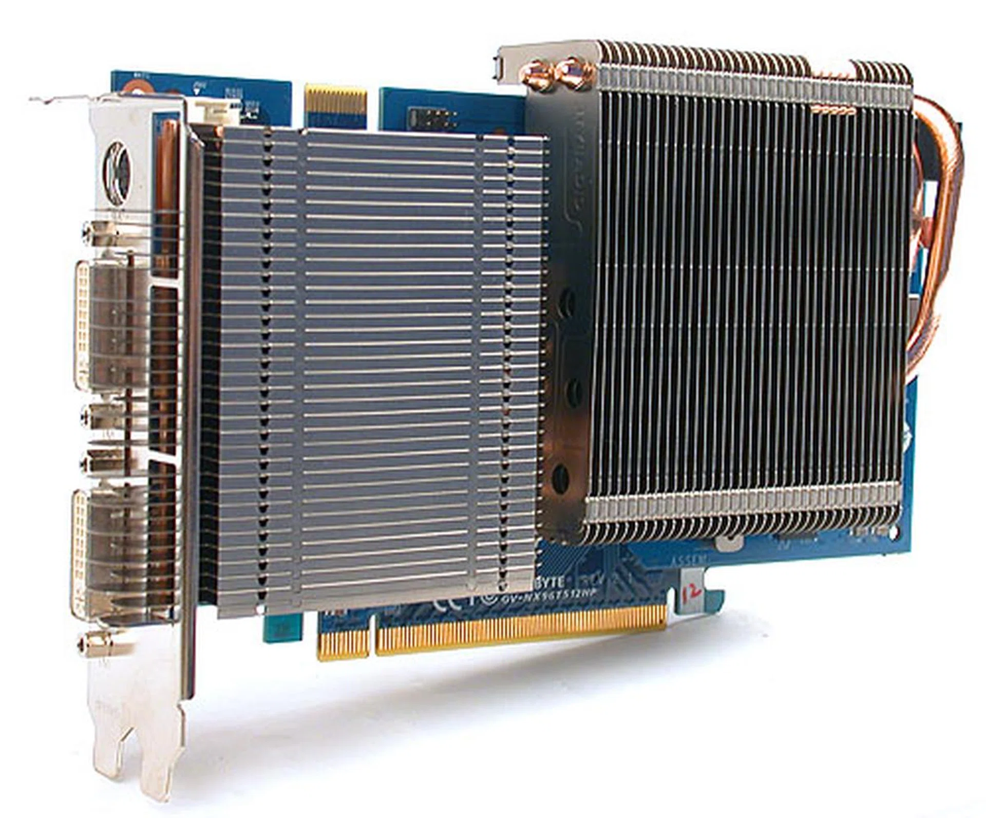 Passively cooled graphics cards are not new anymore but the return of 2D/3D clock separation on this Gigabyte GV-NX96T512HP is an interesting twist on an old idea. 