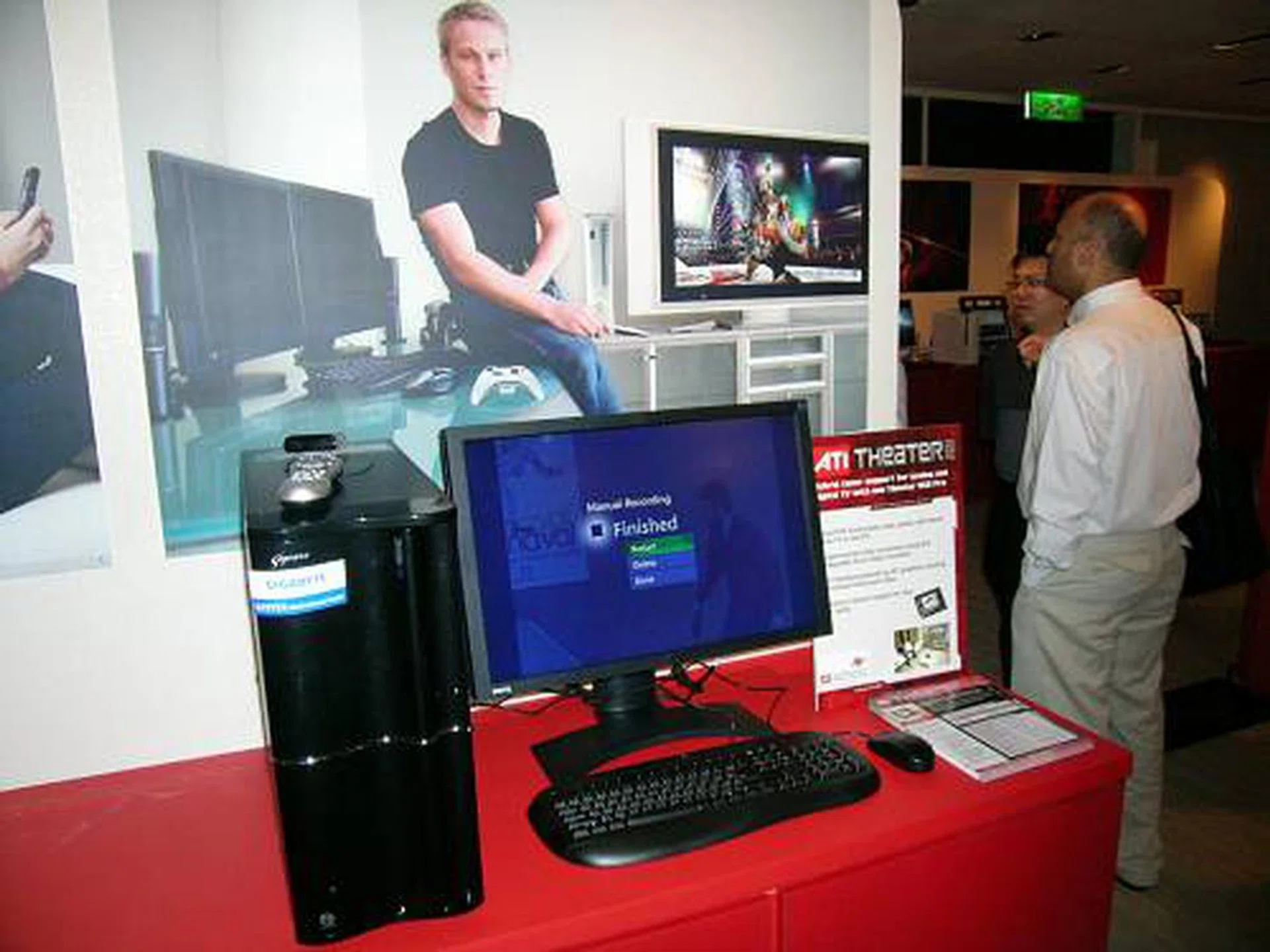 The other interesting launch at ATI was their new Theater 650 Pro video processor. At its heart is its 12-bit video decoder and hardware AVIVO processing for video and audio encoding. It also supports all three NTSC, PAL and SECAM TV standards as well as ATSC and DVB-T for digital TV.