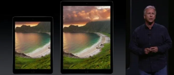 iPad Air 2 next to iPad Pro