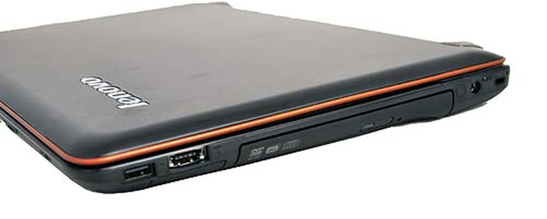 "You want ports? We got ports!" The right side features a USB port, a eSATA-USB combo port, the ExpressCard/34 slot and the optical drive.
