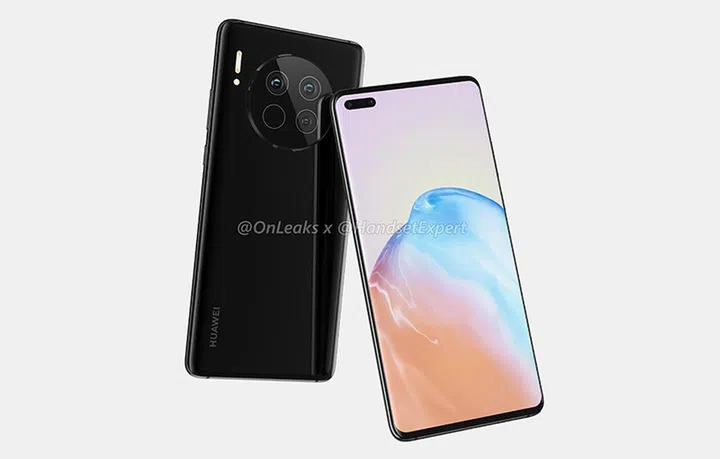Leaked render of the upcoming Huawei Mate40. <br>Image source: HandsetExpert.