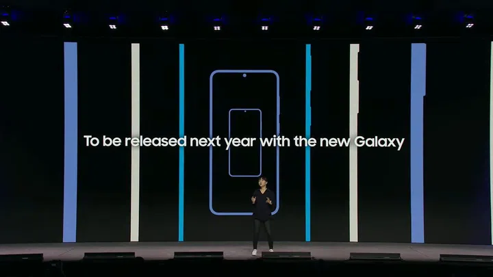 Sadly, One UI 7 won't be ready this year, with the official release bundled together with the upcoming Galaxy S25 series in 2025. Screenshot: Samsung (YouTube).