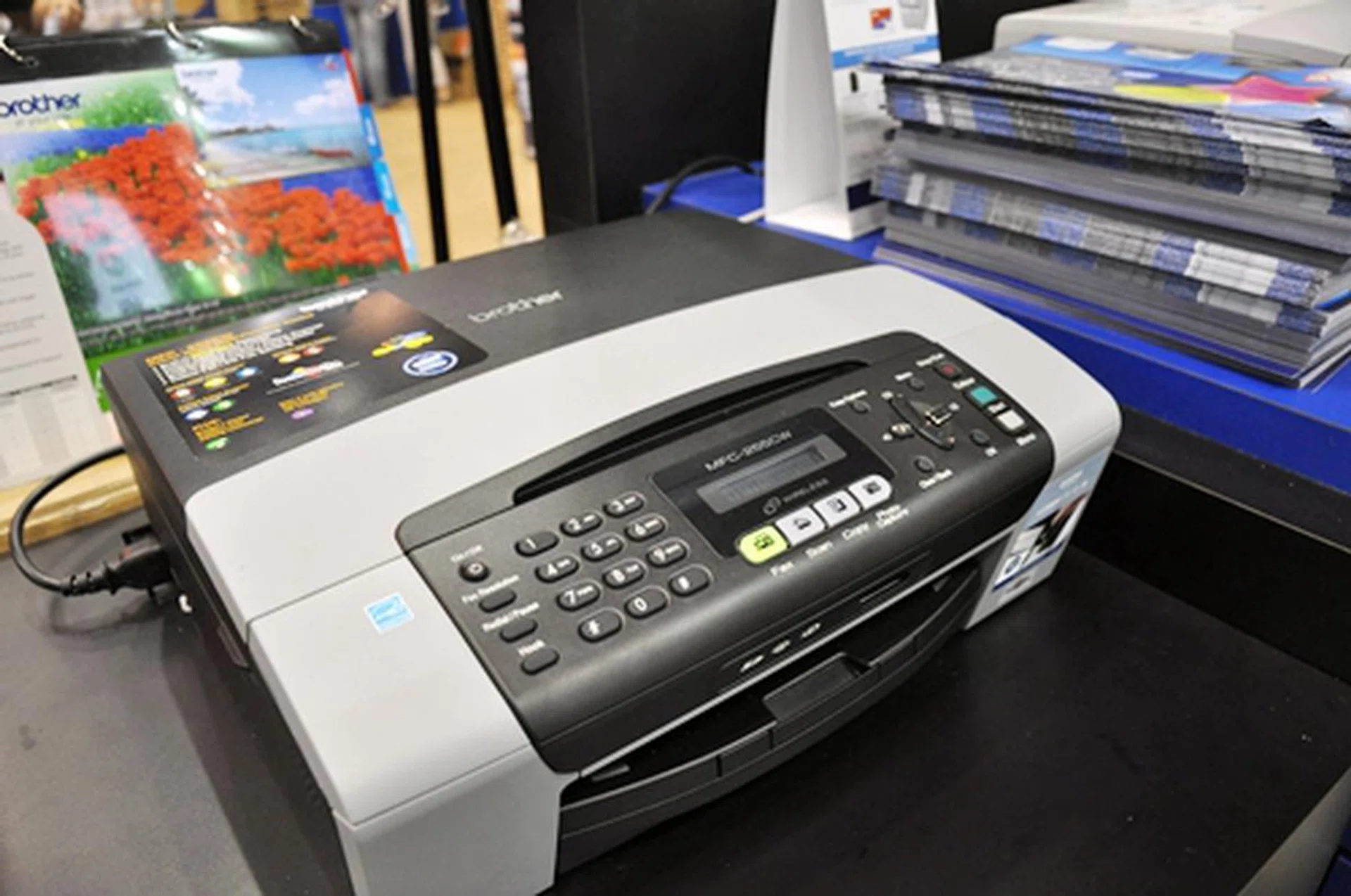 Looking for a multipurpose 6-in-1 printer? The speedy MFC-255CW prints with a 30ppm (mono) and 25ppm (color) and comes with wireless connectivity. Priced at $198 and comes with 2-year extended carry-in warranty and trolley. 