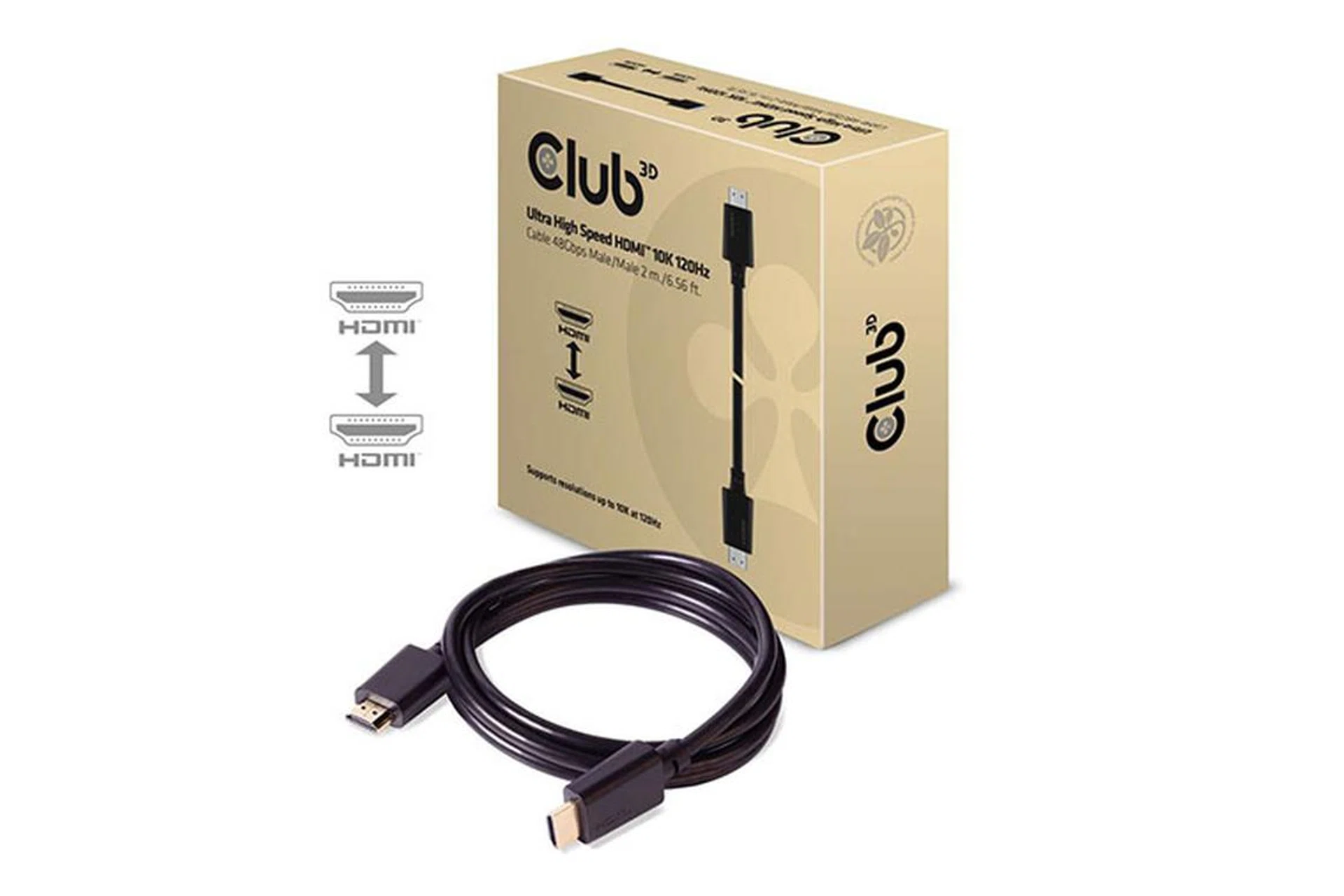 Club 3D's Ultra High Speed HDMI cables are fully compliant with the HDMI 2.1 spec. (Image source: Club 3D.)