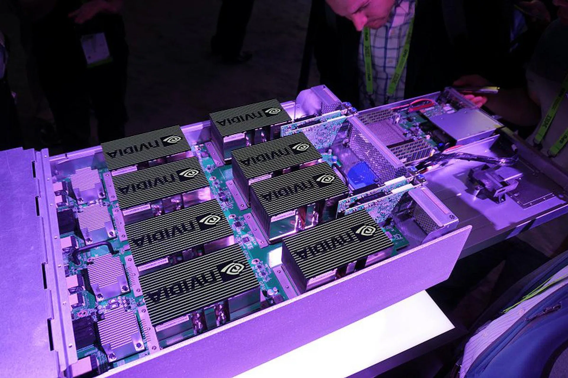 It can be configured with 8 x Tesla P100 compute units! Oh and it costs US$129,000.