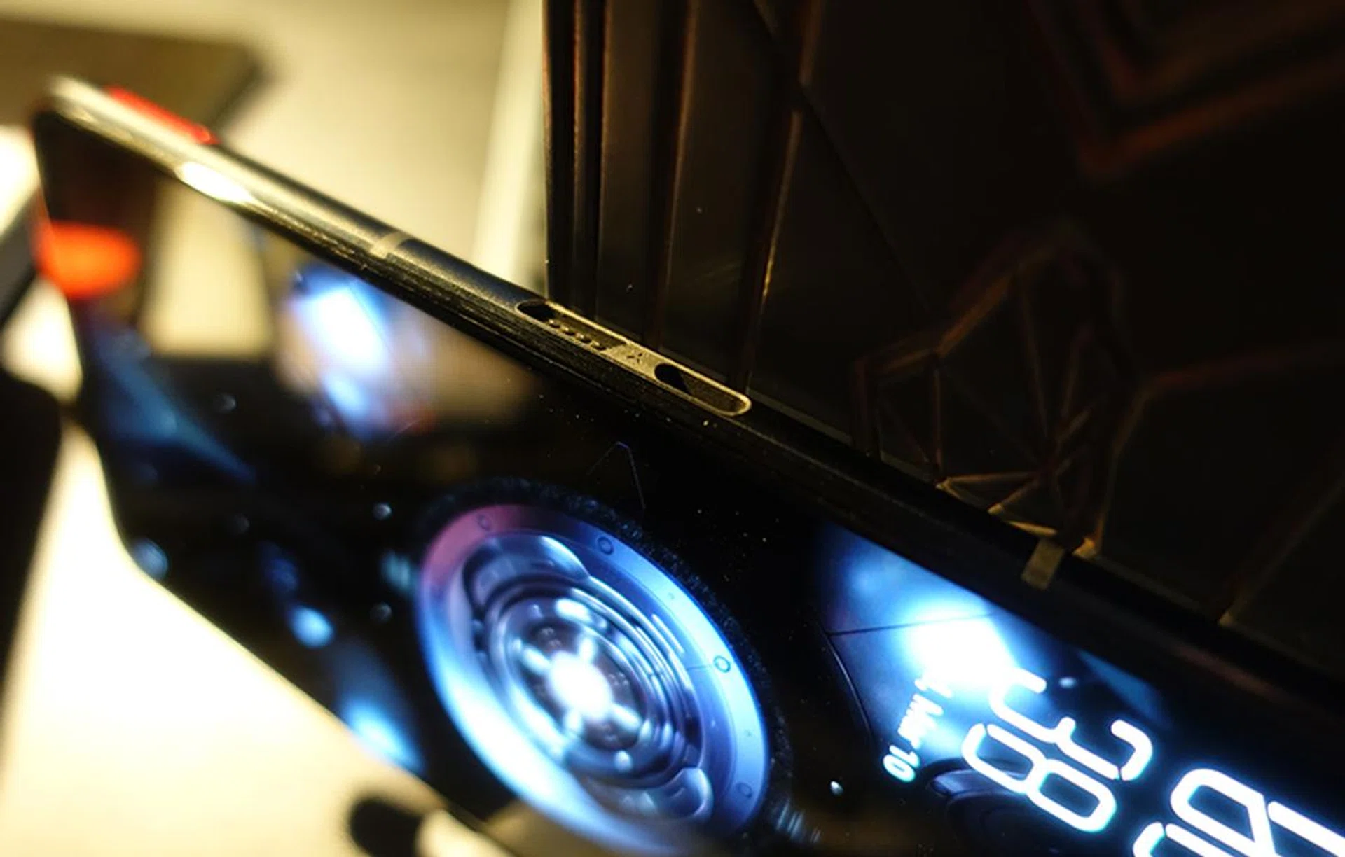 You can also charge the phone on a secondary USB-C port on the side - useful when you're playing games in landscape mode.