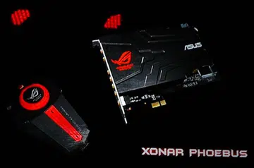 The ASUS Xonar Phoebus gaming soundcard set.