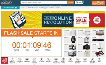 Lazada's month-long Online Revolution begins from 11th November, 11am.