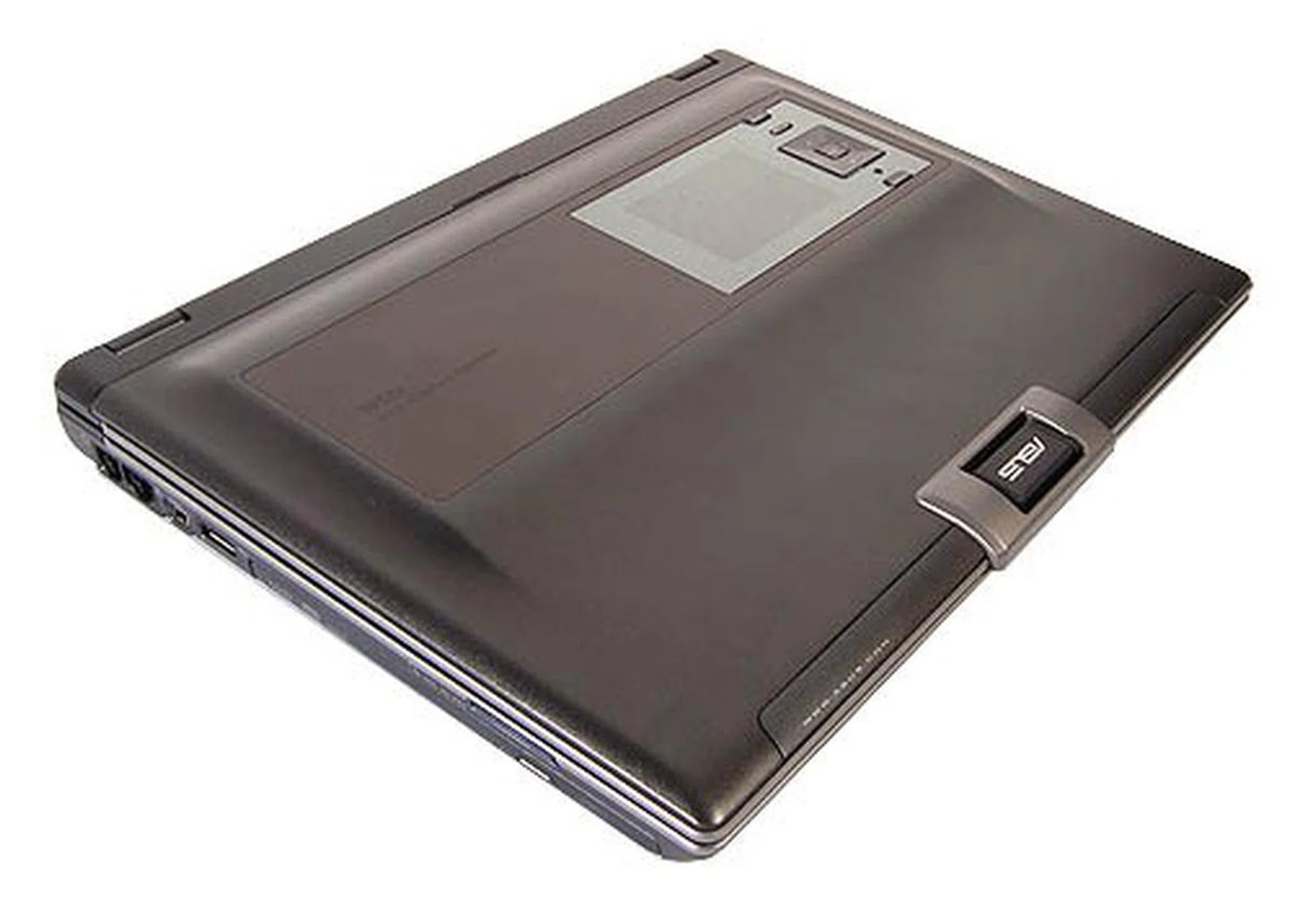 The ASUS W5Fe uses Vista's SideShow technology to give you your emails and play your media files without booting up. Yay!