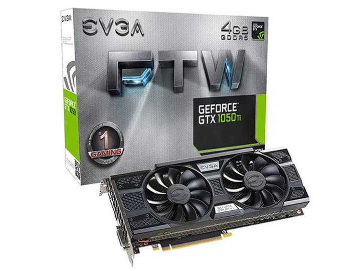 EVGA GeForce GTX 1050 Ti FTW Gaming ACX 3.0.
