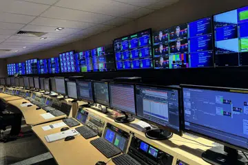 All of the EPL content you watch is streamed from this room that Encompass Digital Media calls "The Arena".