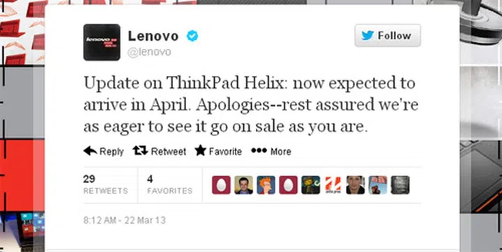 Image Source: Lenovo's Twitter account