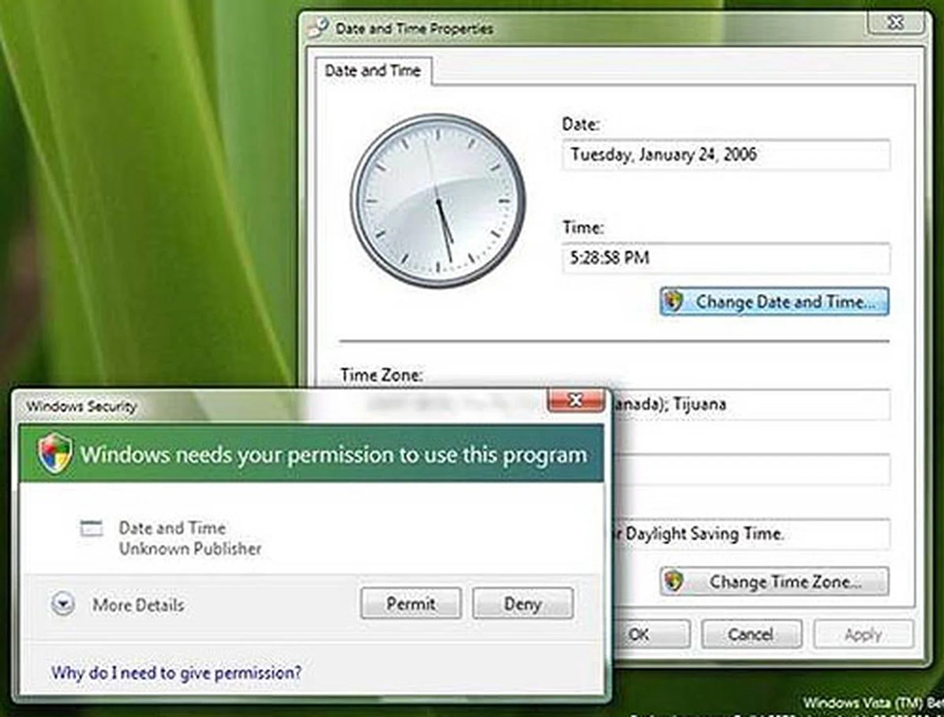 User Account Control prompts you with a recommended action window whenever an application modifying the system files is about to execute. 