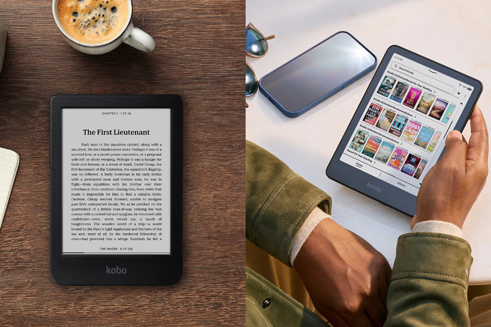 Kobo and Kindle