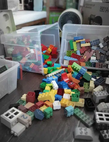 Ah, the daily mess."Kids, if you don't clear it up, SOMETHING is going down the CHUTE!!"
