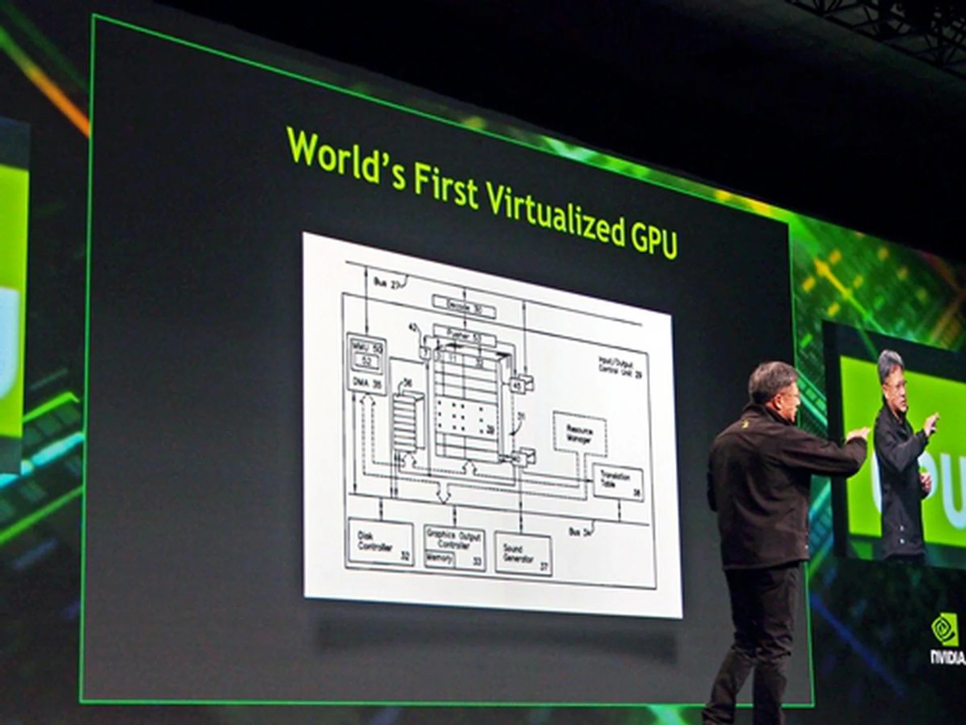 With its Virtualized GPU technology, the physical command buffers have been virtualised. Each graphics command that the buffer receives goes through a MMU (memory management unit) lookup and does a virtual physical-to-virtual address translation. This enables the GPU to ascertain which virtual machine has sent the graphics command. The shared Kepler GPU is able to render the command into the frame buffer of that specific virtual machine and send it back accordingly.