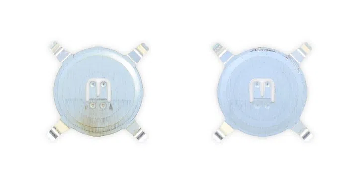 Comparison of the dome switches. <br>Image source: iFixit