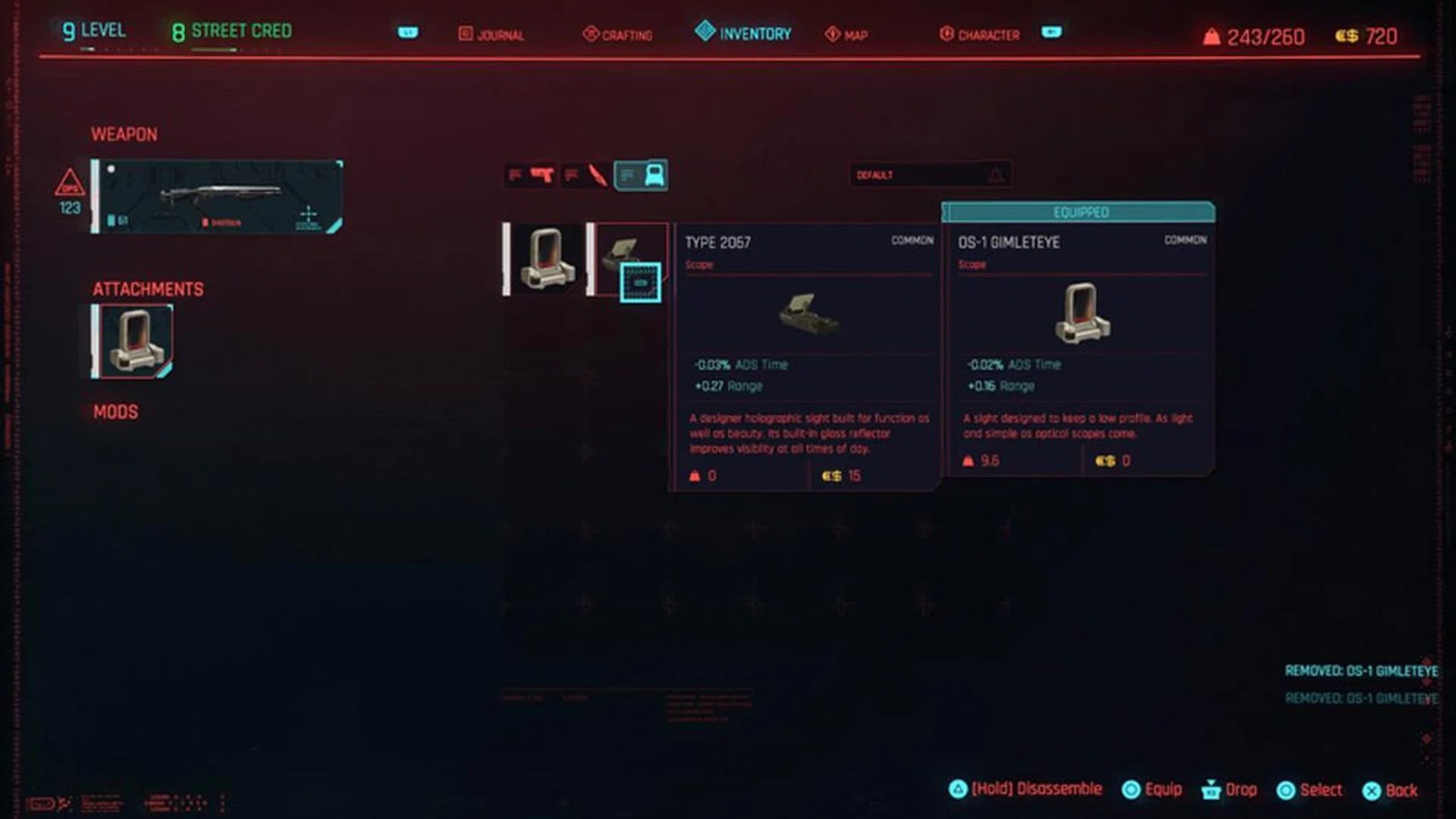 Weapon mods in this game rarely add anything to combat, giving V borderline useless stat bonuses like '+0.27 range' and 0.03% less time to aim down sights. 