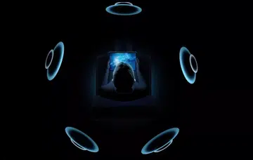 With spatial audio, your headphones can make it seem as if the sound is coming from all around you. (Image source: Apple)