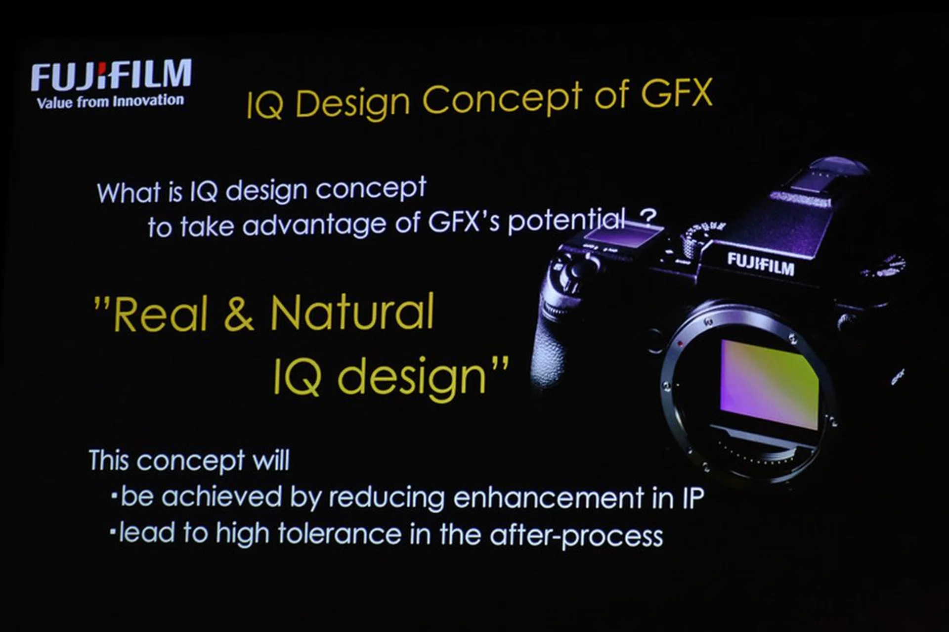 The GFX 50S is built with the aim of providing the highest IQ possible.