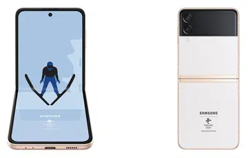 The Samsung Galaxy Z Flip3 Olympic Edition.